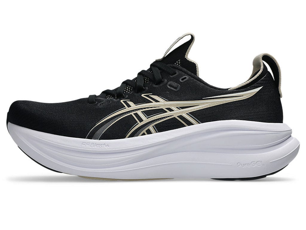 GEL-NIMBUS 28 (4E EXTRA WIDE) - Black/Feather Grey