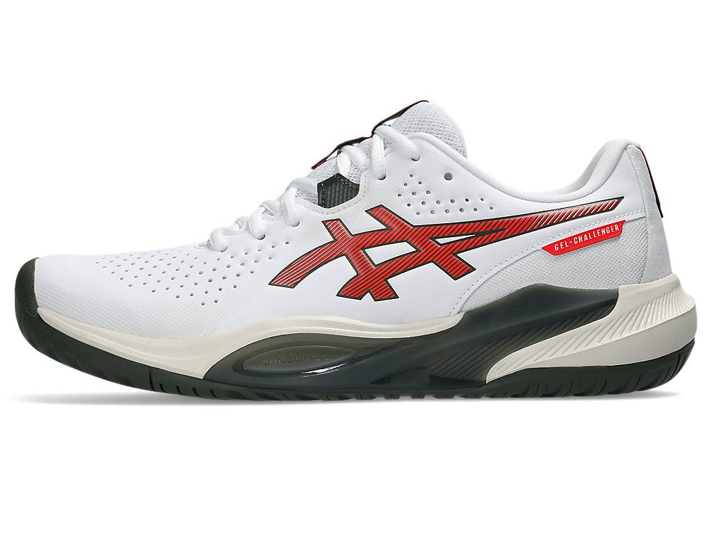 GEL-CHALLENGER 15 (HARDCOURT) - White/Cherry Tomato