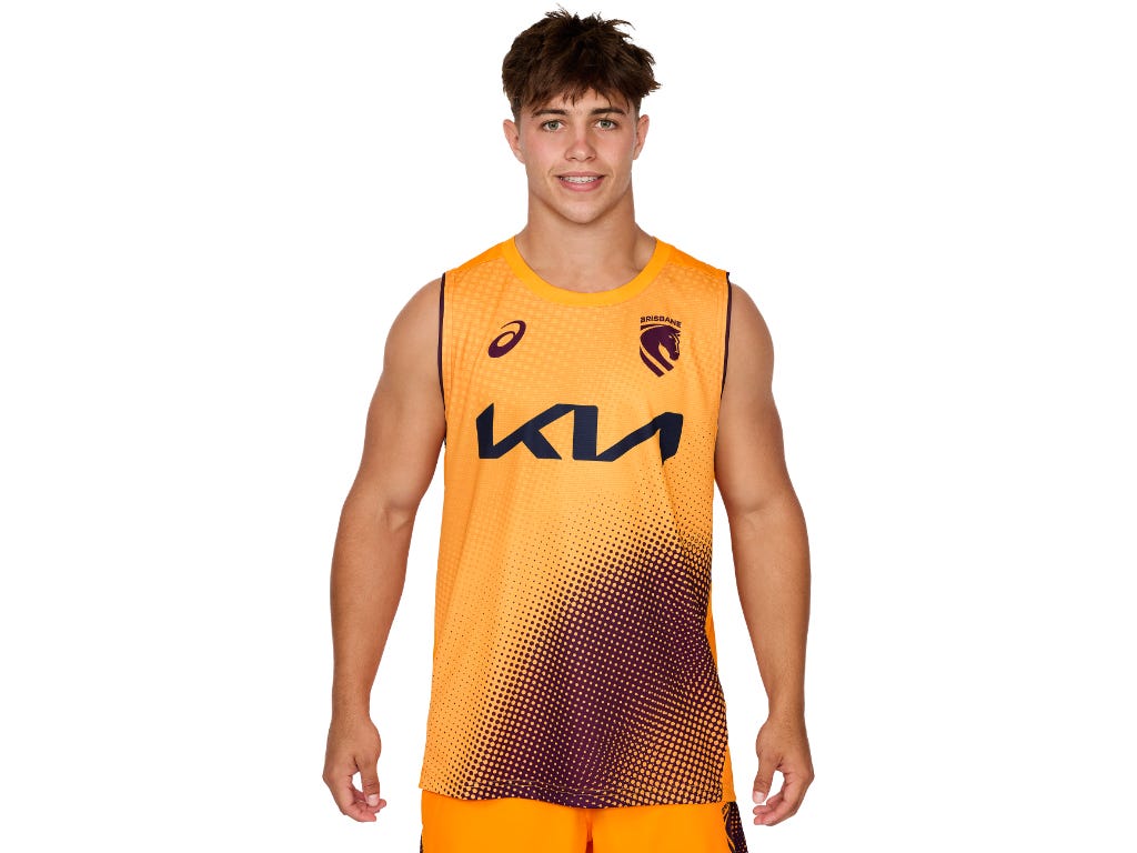 2026 BRISBANE BRONCOS TRAINING SINGLET - Gold